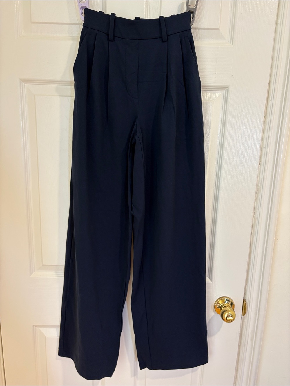 lululemon athletica Navy High-Waist Wide-Leg Trousers